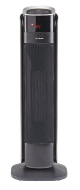 Oscillating Tower Ceramic Heater withRemote Control & Thermostat, 1500W, Black, 24-in D4R2 - product image 2