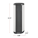 Oscillating Tower/Baseboard Heater withRemote Control & Thermostat, 1500W, White Z3A9 - product image 4