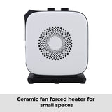 Portable Oscillating Portable Ceramic Space Heater withThermostat, 1500W, White R5W0 - product image 7