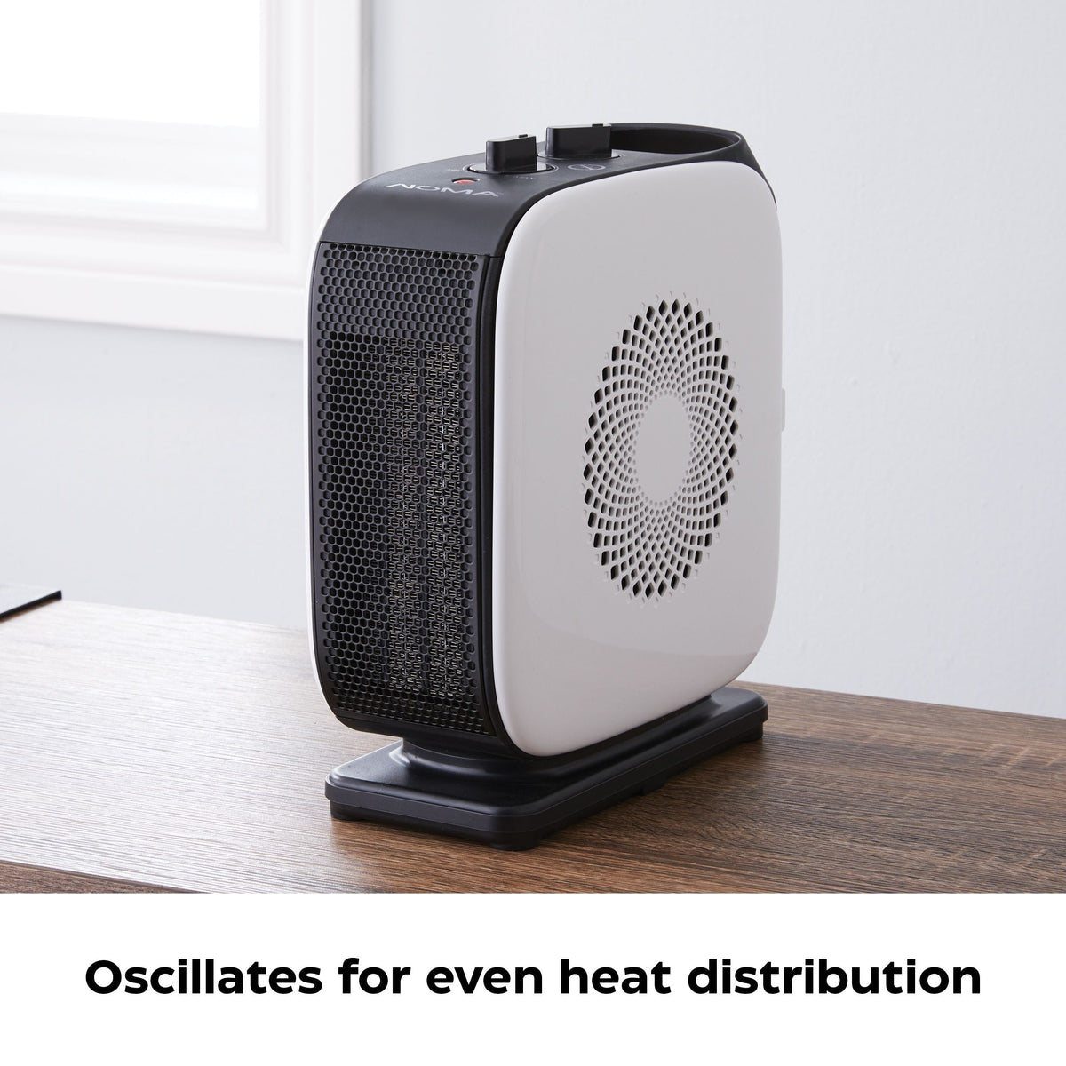 Portable Oscillating Portable Ceramic Space Heater withThermostat, 1500W, White R5W0 - product image 8