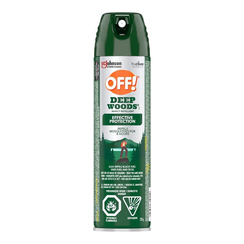 ! Deep Woods 8-Hour 25% DEET Bug Spray, 230-g U0H9