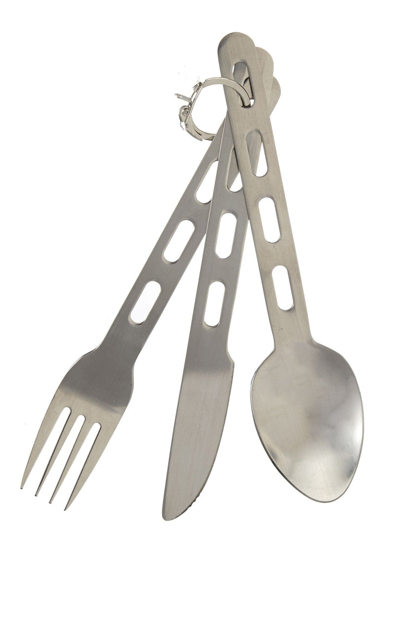 Stainless Steel Cutlery Set with Detachable Ring, 3-pc H1F0