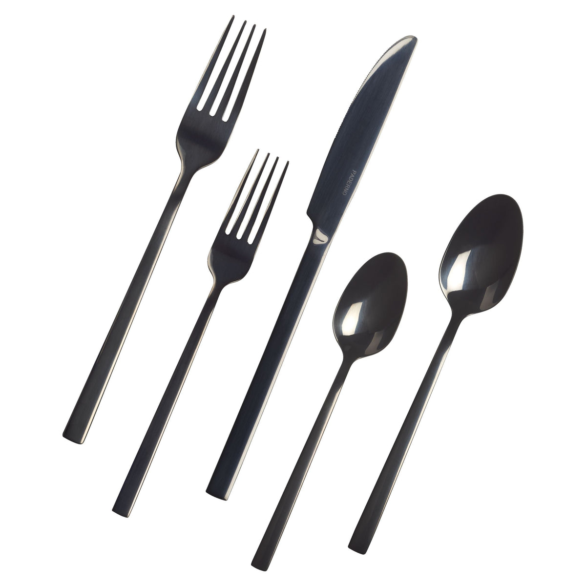 Belvedere Stainless Steel Flatware Set, Serves 4, 20-pc, Black E7W0 - product image 1