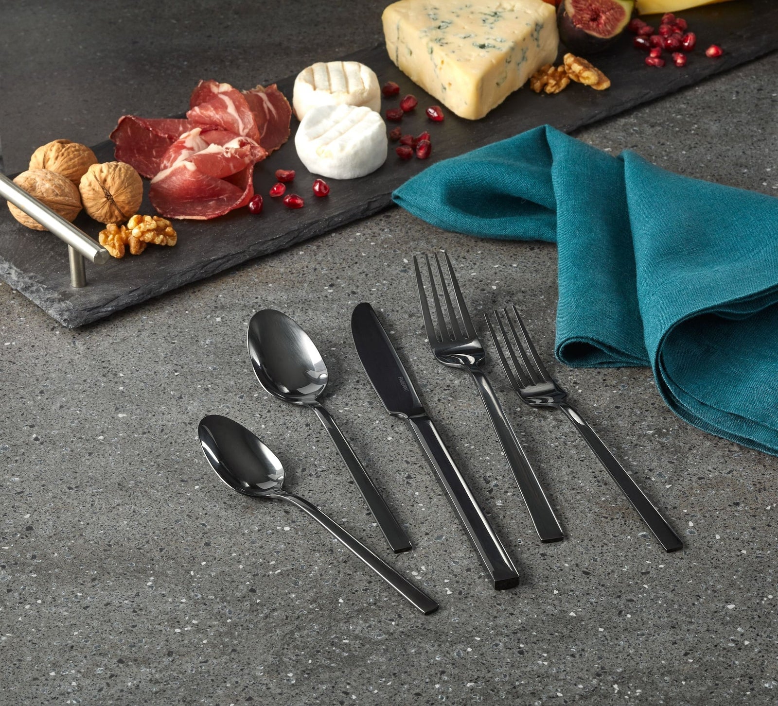Belvedere Stainless Steel Flatware Set, Serves 4, 20-pc, Black E7W0 - product image 6