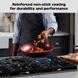 Classic Cookware Set, Non-Stick, Maroon, 11-pc Y8U4 - product image 5