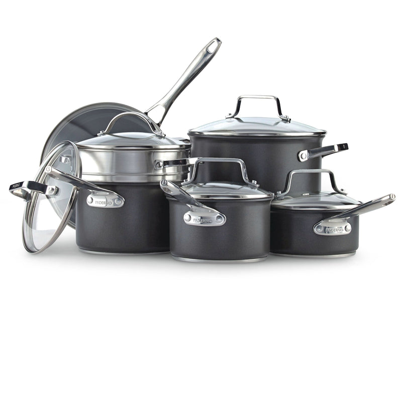 Hard Anodized Cookware Set, Non-Stick, PFOA-Free, Dishwasher & Oven Safe, 12-pc A3K4