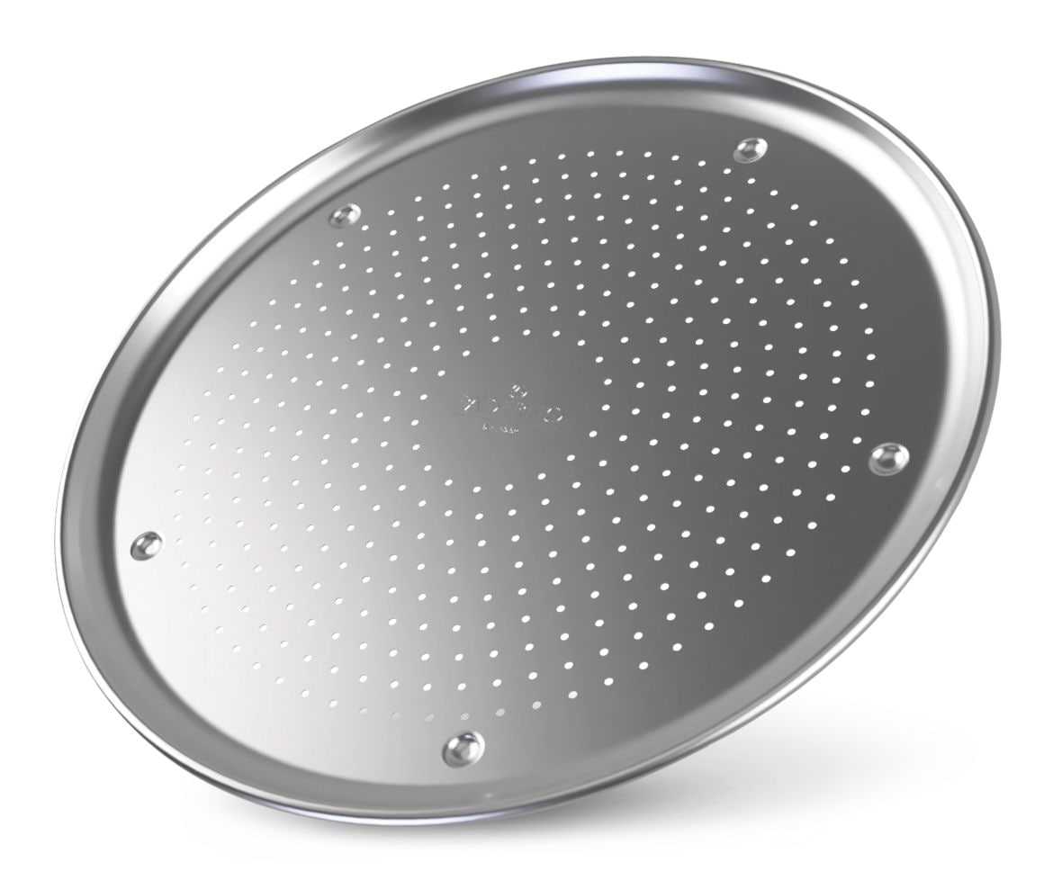 Professional Uncoated Aluminum Round Pizza Crisper Pan, 16-in C8R6 - product image 1