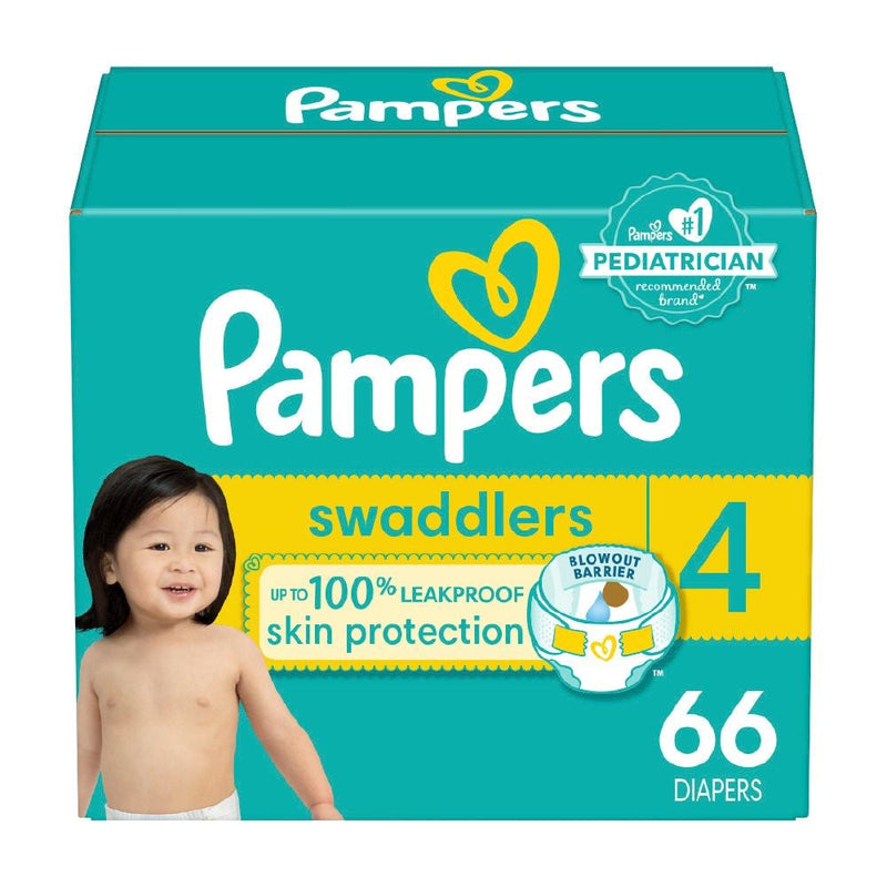 Swaddler Size 4 Leak-Free Baby Diapers, 66-pc D6Y9