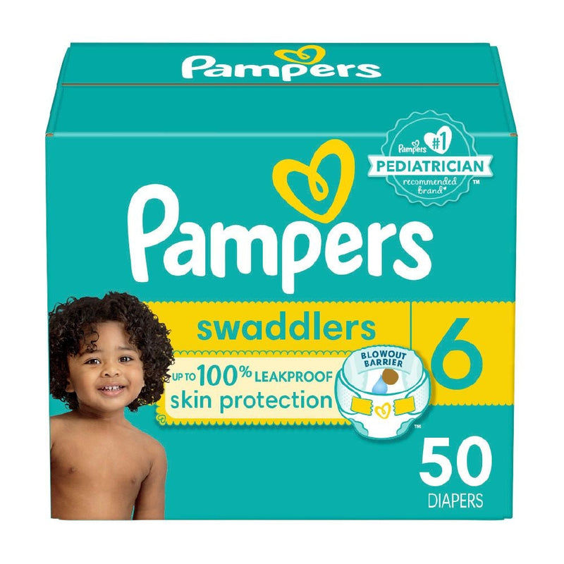 Swaddlers Size 6 Leak-Free Diapers, 50-pc A0E1