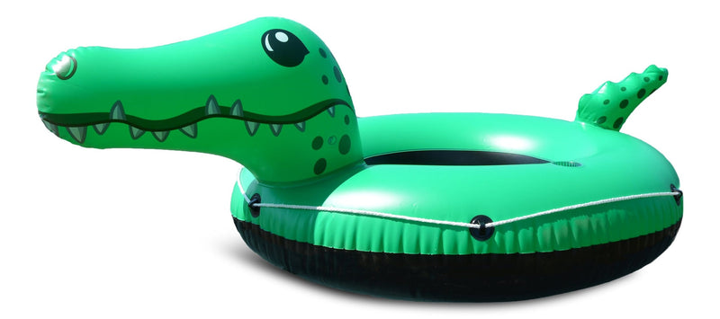 Inflatable Crocodile River/Lake Float Tube, 1-person, Green K9B5