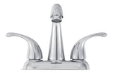 Double Handle Rigid Spout 4-in Centreset Bathroom Sink Faucet with Pop-Up Drain, Chrome O2P9 - product image 1