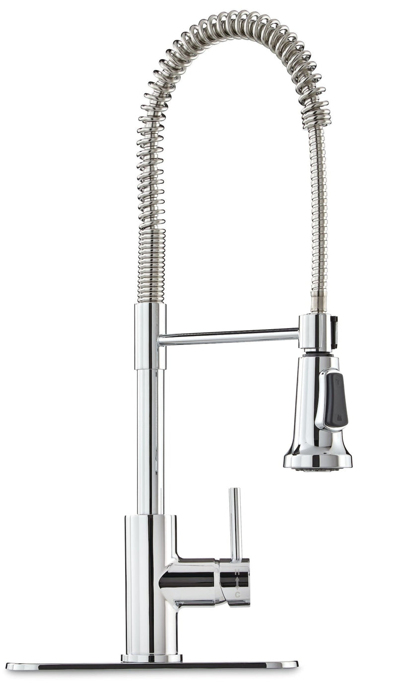 Gourmet Single-Handle Pull-Down Kitchen Faucet, Chrome H2B1