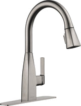 Xander Single Handle High Arc Pull-Down Kitchen Faucet, Stainless Steel H6X2 - product image 1
