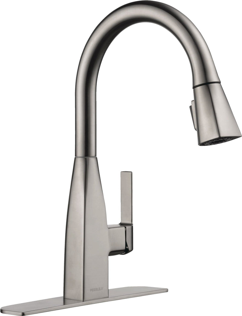 Xander Single Handle High Arc Pull-Down Kitchen Faucet, Stainless Steel H6X2
