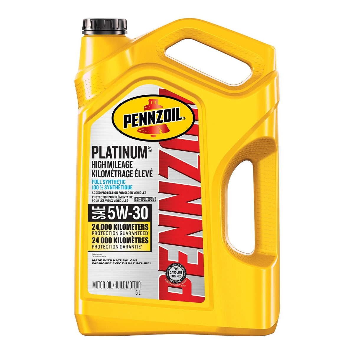 Platinum High Mileage 5W30 Synthetic Engine/Motor Oil, 5-L M5P1 - product image 1