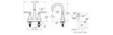 Vaneri 4-in Centreset Bath Faucet, Stainless Steel K9T0 - product image 5