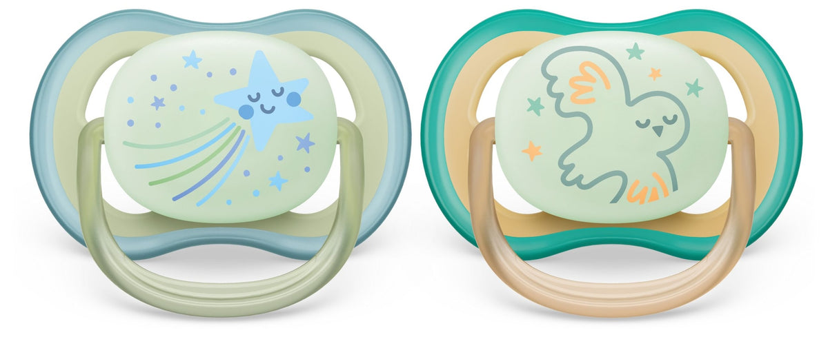 Ultra Air Pacifier, 0-6 Months, Smiling Star & Owl, 2-pk H6W5 - product image 1