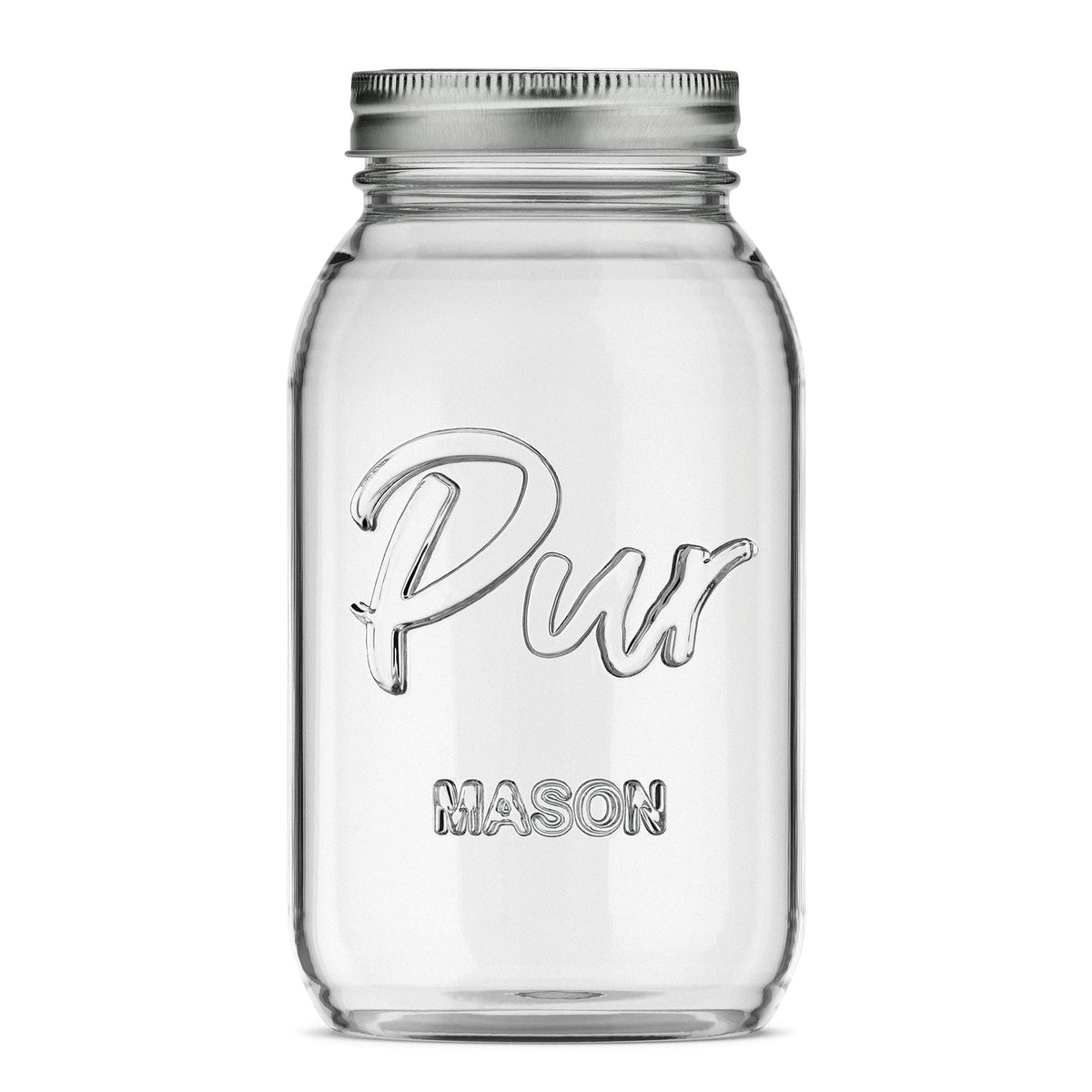 Mason Regular Mouth Canning Glass Jar with Lid & Band, 32-oz/946-mL, 12-pk Z5B3 - product image 1