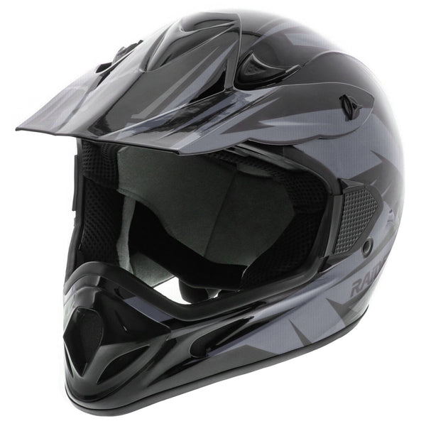 RX2 ATV Helmet, Adult, Grey/Black, Assorted Sizes L4G9