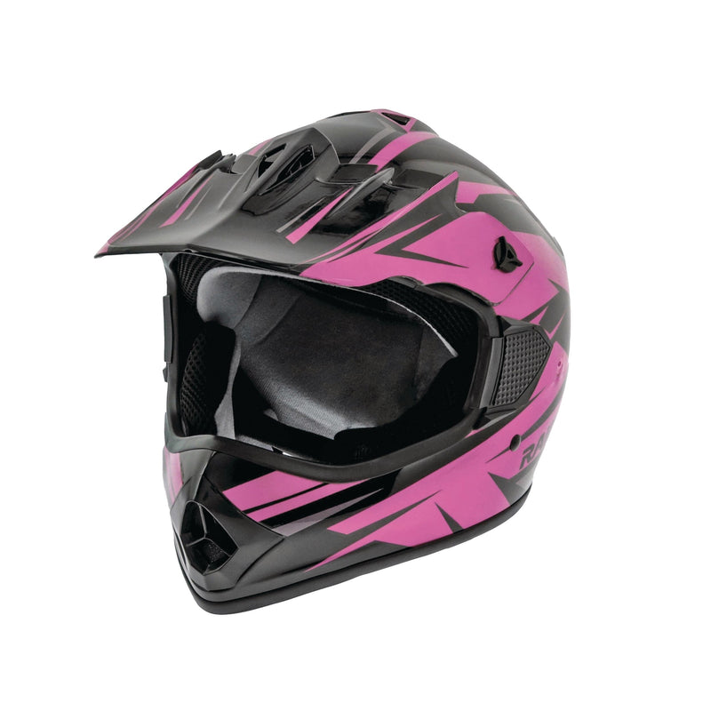 RX2 ATV Helmet, Adult, Pink/Black, Assorted Sizes W3J7