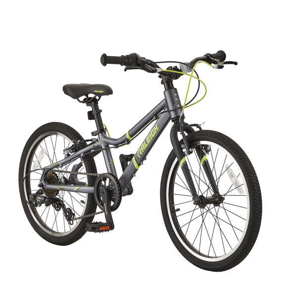 Meteor Youth Bike with Reflectors, 7-Speed, 20-in Wheel, Grey Q6R1