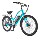 Oceania Lightweight Electric Bicycle with Front & Rear Lights, 26-in Wheel, Blue T5H6 - product image 1