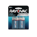 HIGH ENERGY 9V/9 Volt Alkaline Batteries, Long Lasting, All Purpose, 4-pk Z9W1 - product image 3