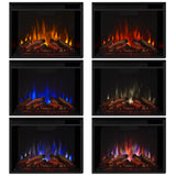 Flame Eliot Grand Entertainment VividFlame Media Indoor Electric Fireplace TV Stand, 1500W, Includes Remote Control & Firebox, White Y4S5 - product image 7