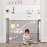 Retractable Baby Safety Gate, 50-in, Grey N6Q3 - product image 1