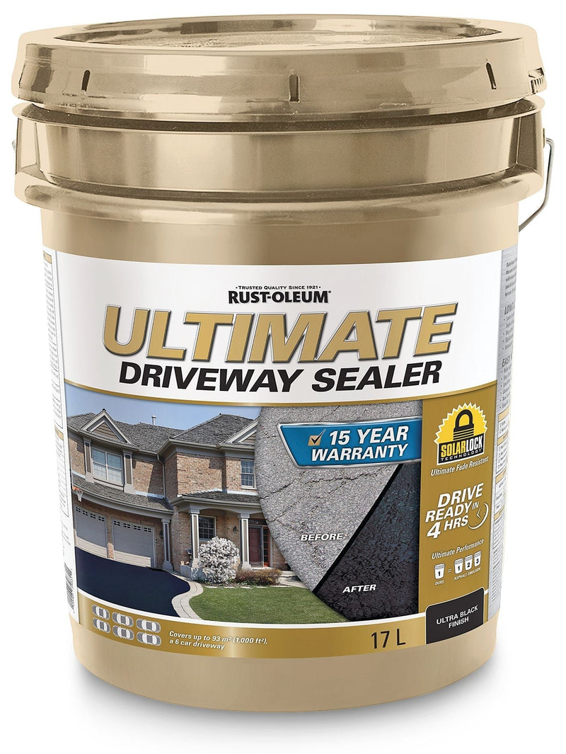 15-Year Ultimate Asphalt Driveway Sealer, 1000 sq. ft Coverage, Ultra Black, 17-L V6Z3