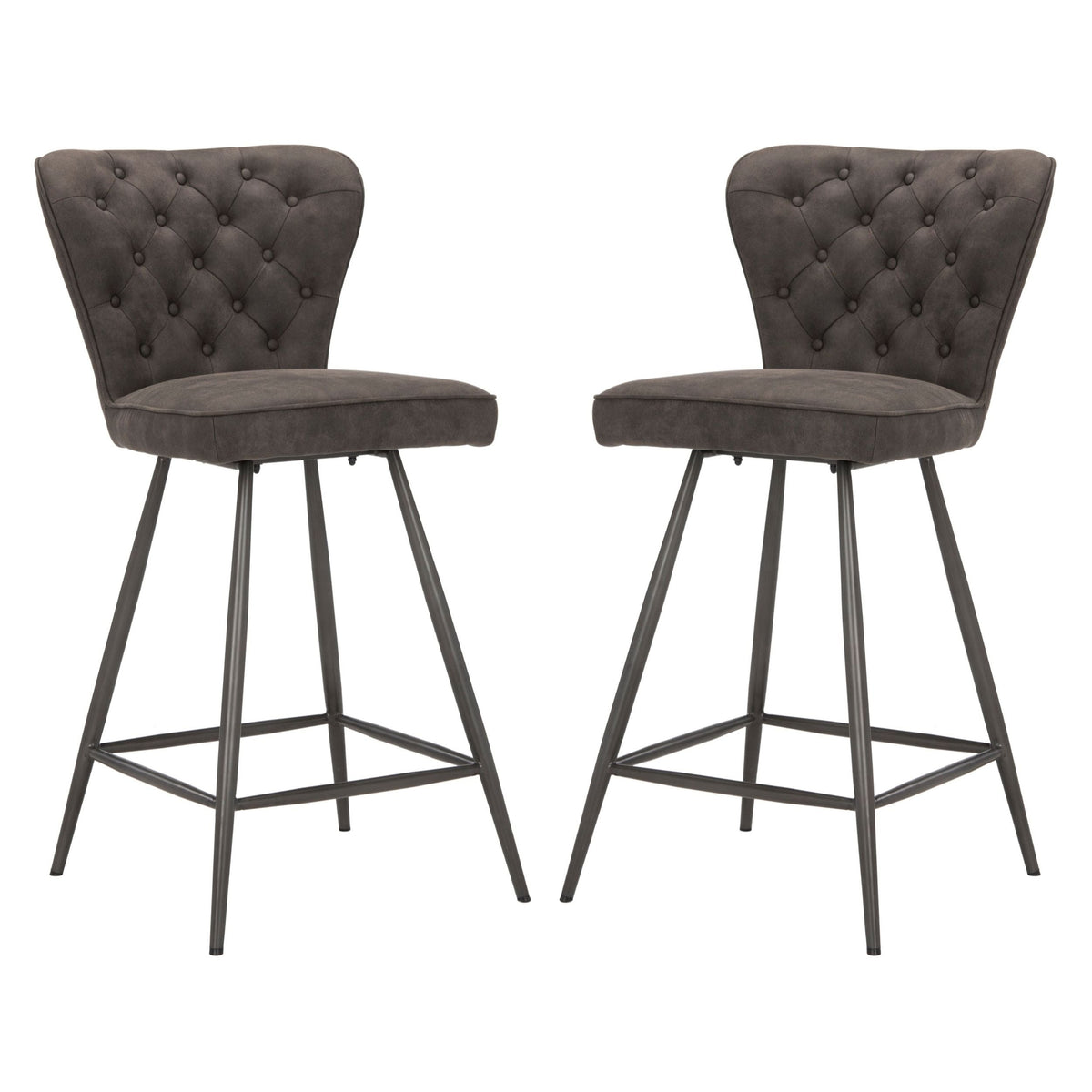 Ashby Counter Stool, Set of 2, Grey H0L7 - product image 1