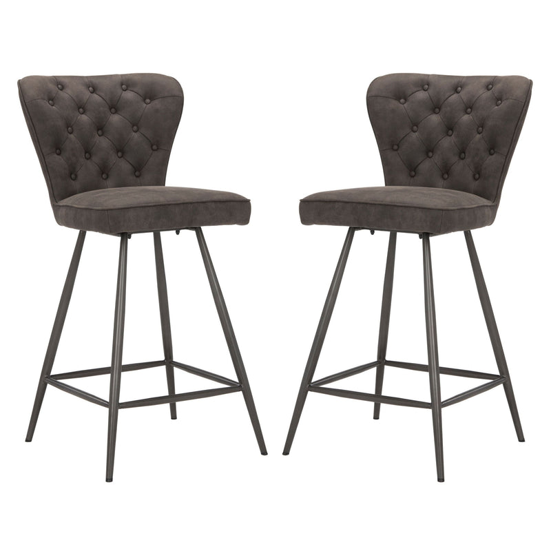Ashby Counter Stool, Set of 2, Grey H0L7