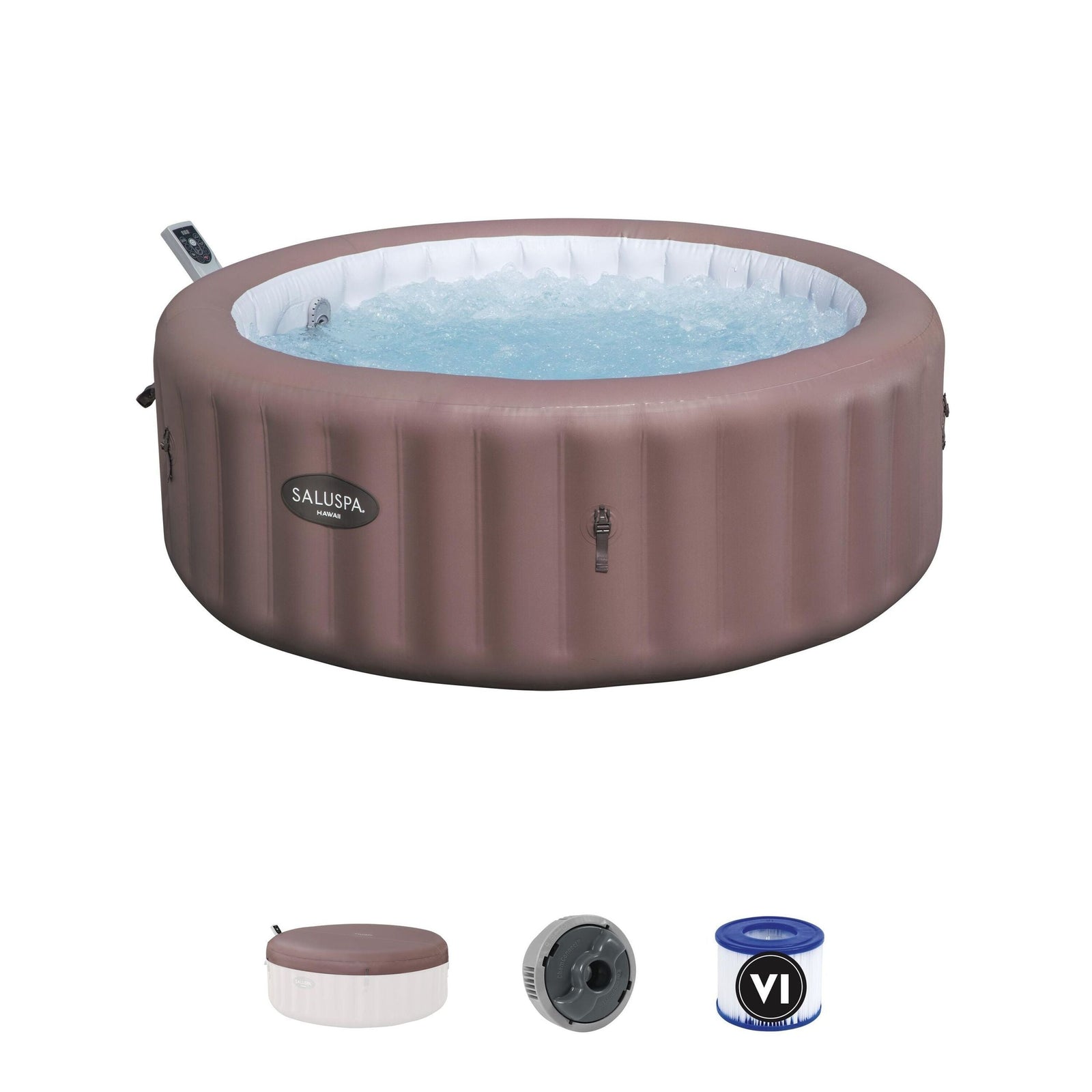 Spa Hawaii Smart AirJet 6-Person Terracotta Round Spa, 77-in x 28-in O6K9 - product image 4