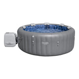 Spa Santorini Grey 7-Person Luxe HydroJet Pro Round Smart Spa, 85-in x 31.5-in B9I1 - product image 1