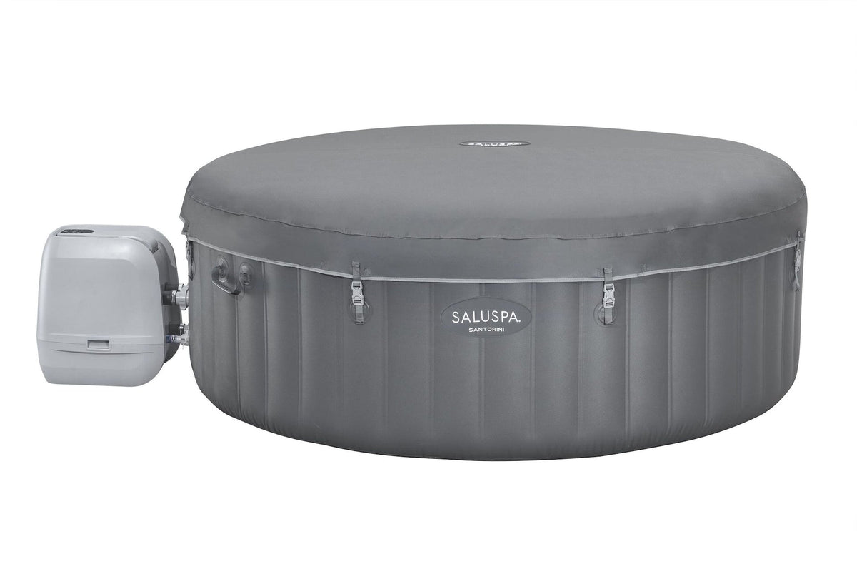 Spa Santorini Grey 7-Person Luxe HydroJet Pro Round Smart Spa, 85-in x 31.5-in Q3Q4 - product image 2