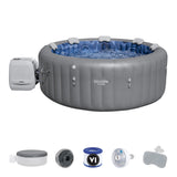 Spa Santorini Grey 7-Person Luxe HydroJet Pro Round Smart Spa, 85-in x 31.5-in Q3Q4 - product image 3
