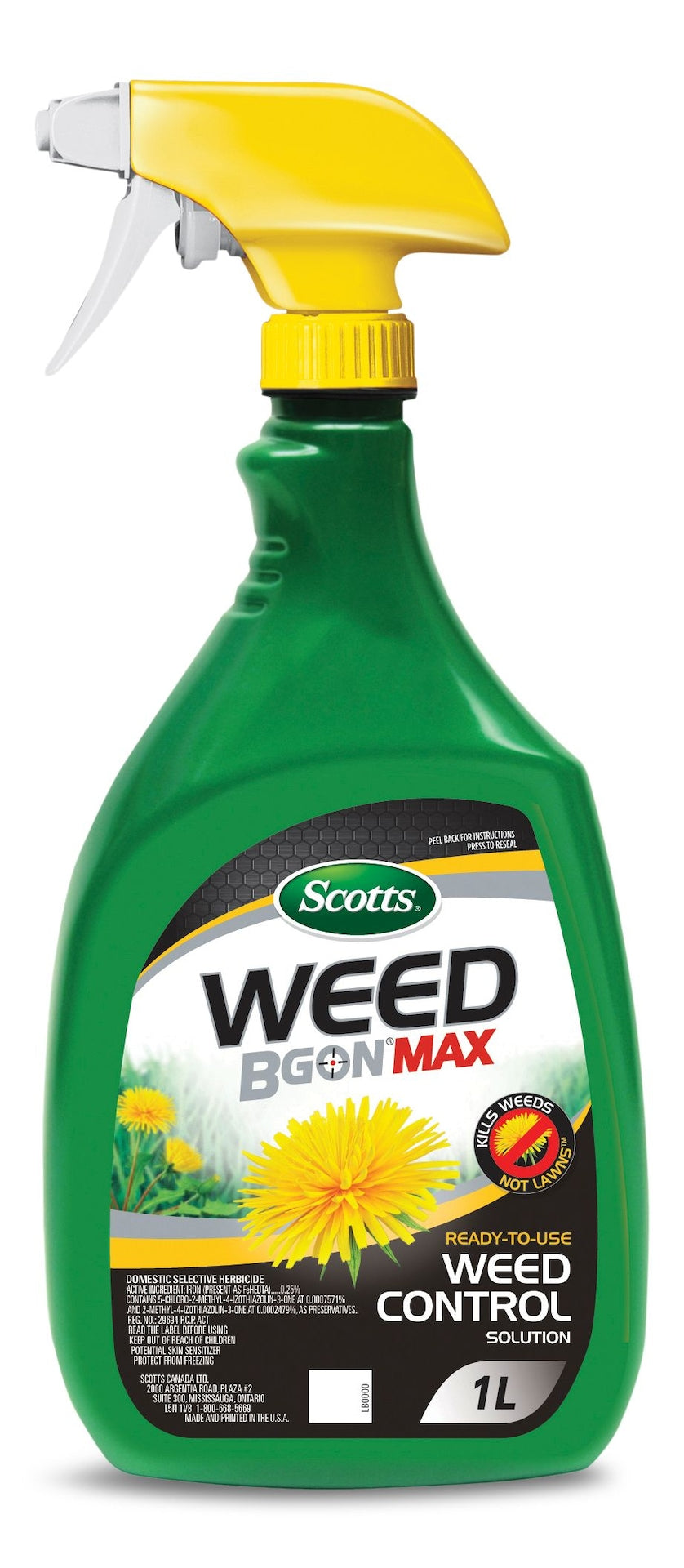 Weed B Gon MAX Ready-to-Use Weed Control/Killer, Herbicide for Lawns, 1-L S0X3 - product image 1