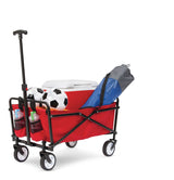 Outdoor Collapsible Folding Utility Wagon with Cup Holders, 150-lb Capacity K8W3 - product image 3