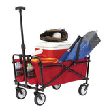 Outdoor Collapsible Folding Utility Wagon with Cup Holders, 150-lb Capacity K8W3 - product image 4