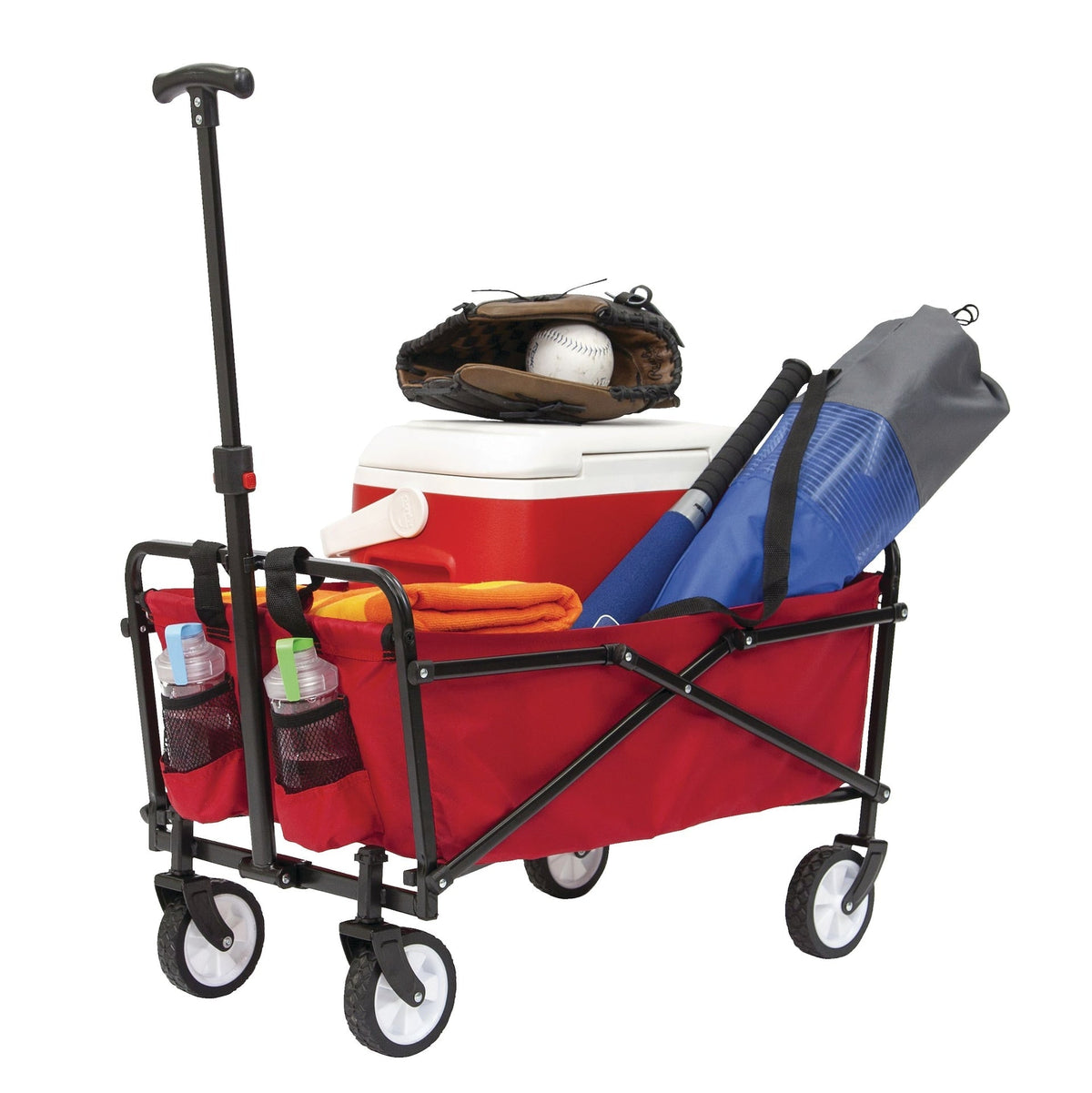 Outdoor Collapsible Folding Utility Wagon with Cup Holders, 150-lb Capacity K8W3 - product image 4
