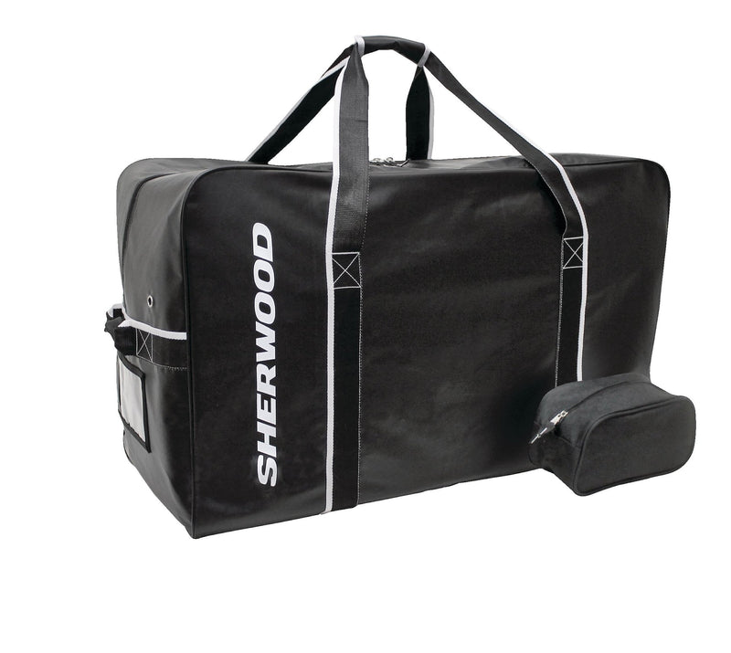 Team Tarp Hockey Bag with Accessories/Toiletry Bag, Carry, Junior, Black, 30-in J1M3
