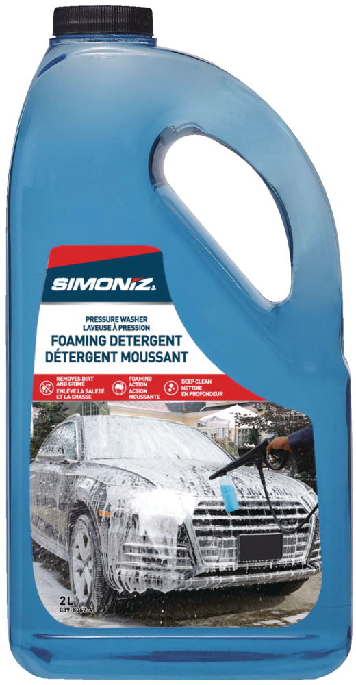 Non-Toxic Foaming Pressure Washer Detergent for Vehicles & Boats, Concentrate, 2L J5J9