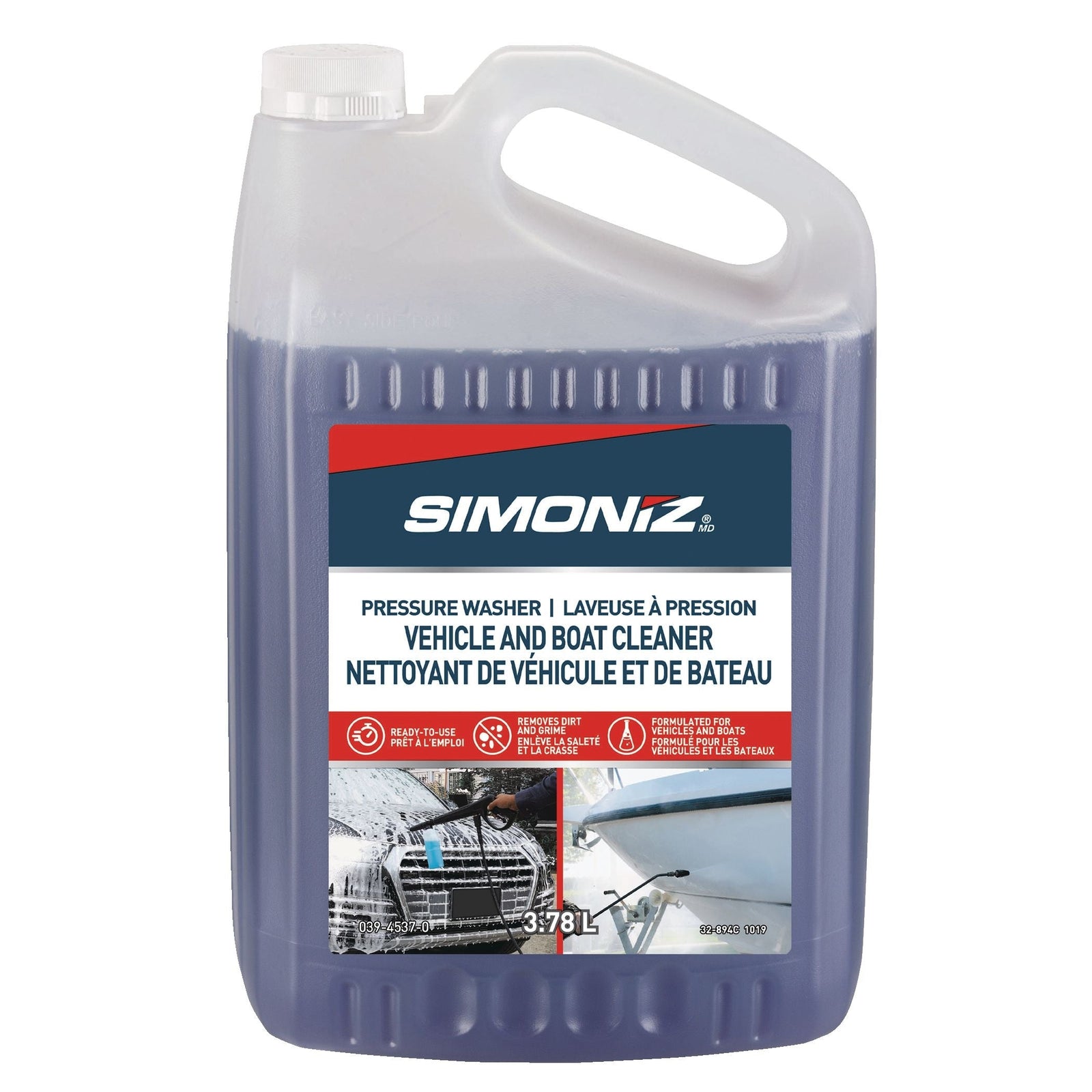 Non-Toxic Vehicles & Boats Ready-to-Use Pressure Washer Detergent, 3.78L B8N5 - product image 1