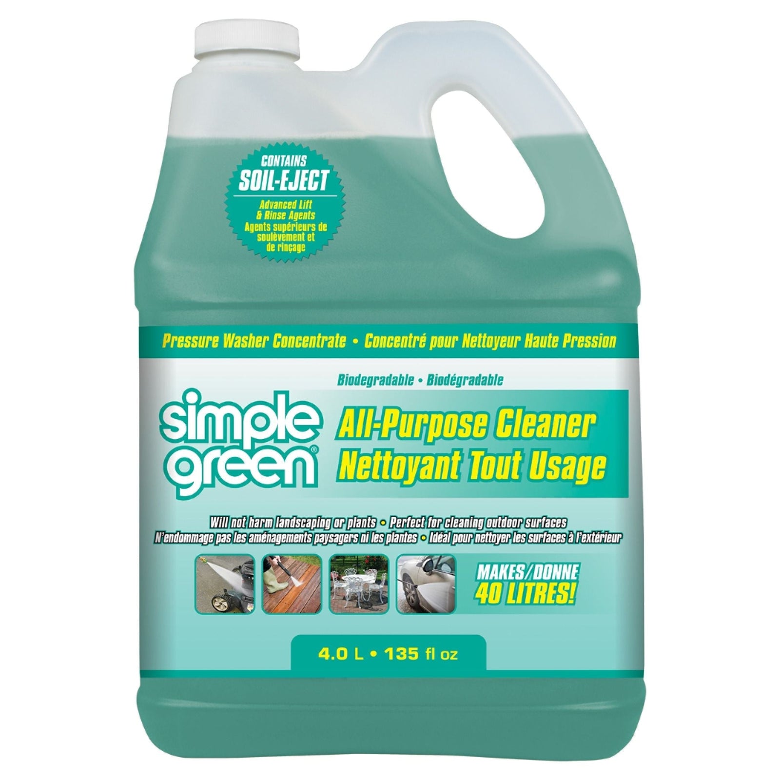 Green All-Purpose Concentrate Pressure Washer Detergent, 4L X7A0 - product image 1
