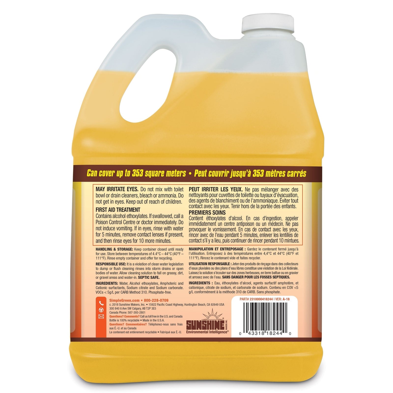 Green Wood Surface Concentrate Pressure Washer Detergent, 4L G7I6 - product image 6