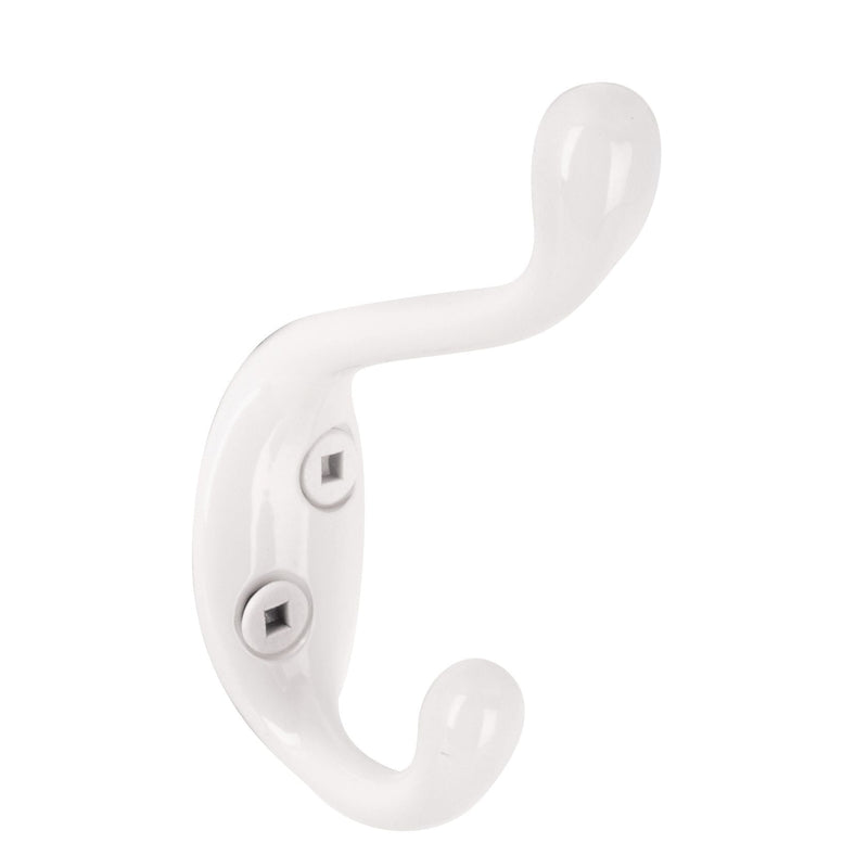 Single Hook, 3.5", White, 3pk N5M1