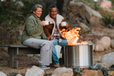Stove Stainless Steel Smokeless Bonfire Fire Pit with Removable Ash Pan, 19.5 x 14-in N5J6 - product image 6