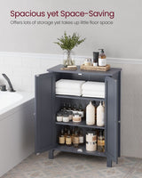 Home Dove Grey Floor Cabinet with 2 Adjustable Shelves H2W9 - product image 2
