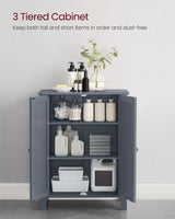 Home Dove Grey Floor Cabinet with 2 Adjustable Shelves H2W9 - product image 4
