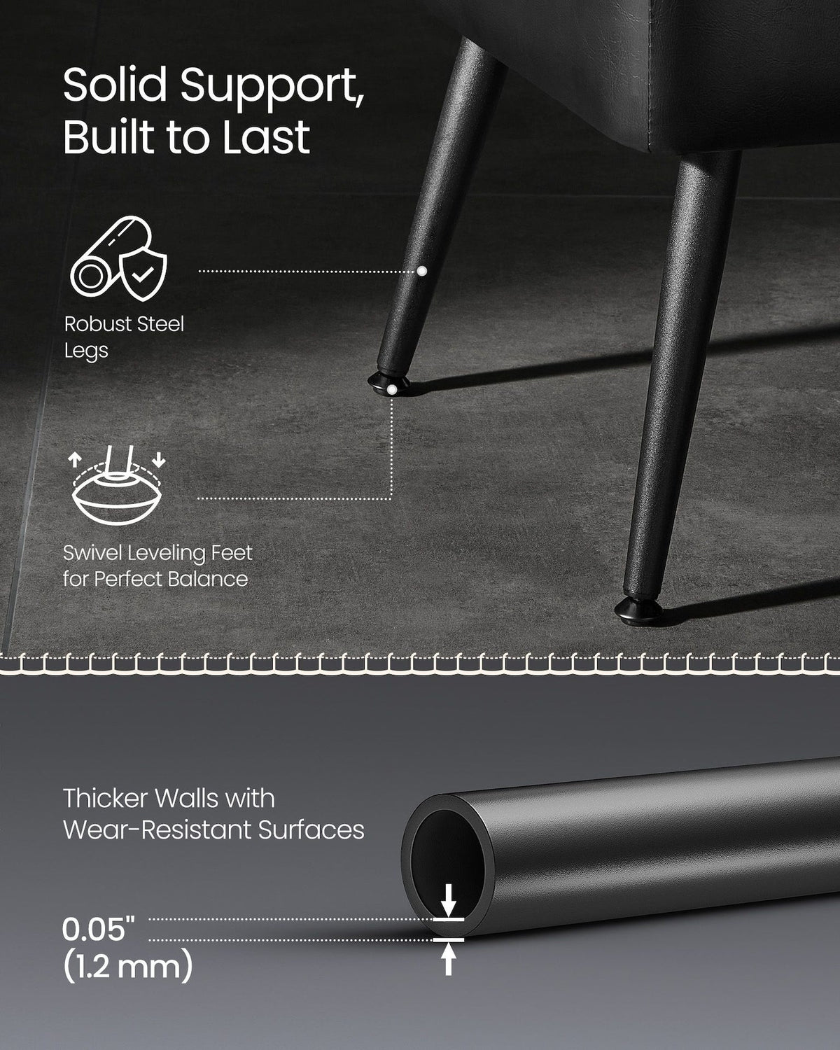 Home Mid-Century Ink Black Ottoman Storage Bench L7P0 - product image 7